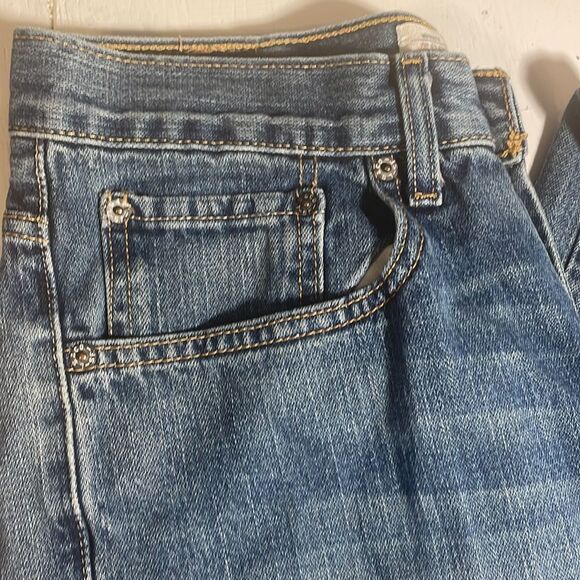 Size 10 Husky (W30 L26) 569 loose straight leg 100% cotton blue denim jeans - Picture 6 of 10